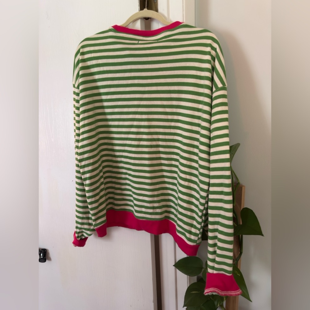 FREE PEOPLE Classic Striped Oversized Crewneck - Picture 5 of 6